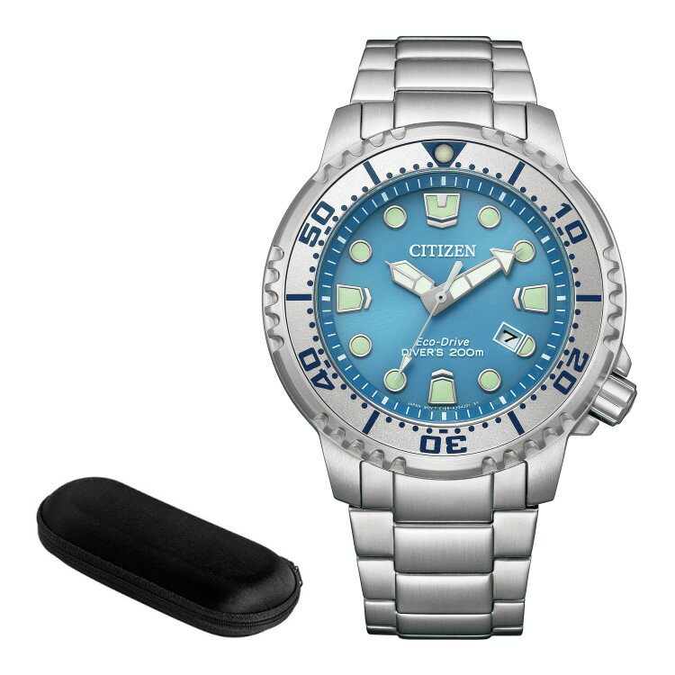 シチズン プロマスター 腕時計（メンズ） （時計ケース付）シチズン CITIZEN 腕時計 BN0165-55L プロマスター PROMASTER メンズ MARINE エコ・ドライブ ダイバー200m ソーラー ステンレスバンド アナログ ダイバーズ メーカー保証1年（国内正規品）（デジタルライフ）