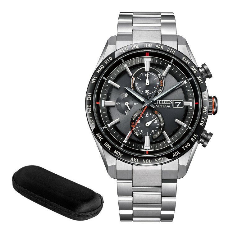 （時計ケース付）シチズン CITIZEN 腕時計 AT8189-61E アテッサ ATTESA メンズ ACT Line H800 DLC Bezel ソーラー電波 チタンバンド 多針アナログ（国内正規品）（デジタルライフ）