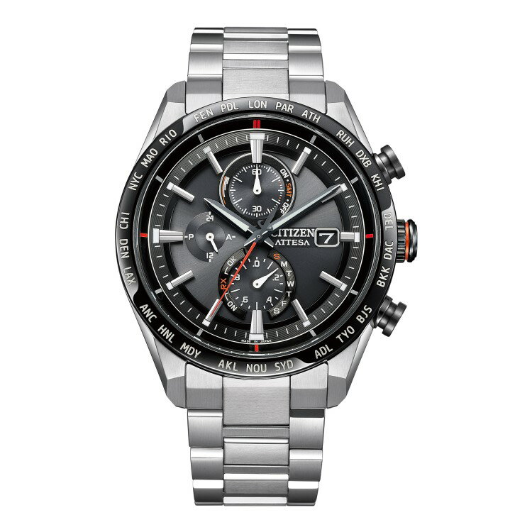 （時計ケース付）シチズン CITIZEN 腕時計 AT8189-61E アテッサ ATTESA メンズ ACT Line H800 DLC Bezel ソーラー電波 チタンバンド 多針アナログ（国内正規品）（デジタルライフ）