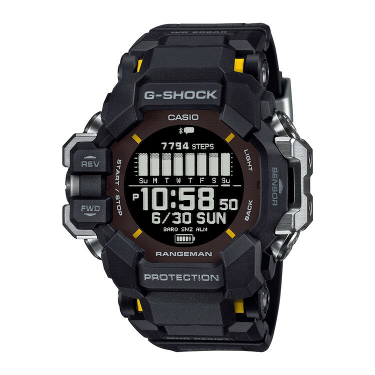 楽天デジタルライフカシオ CASIO 腕時計 GPR-H1000-1JR Gショック レンジマン G-SHOCK RANGEMAN マスターオブG メンズ GPS ソーラー Bluetooth搭載 USB充電 樹脂バンド デジタル メーカー保証1年（国内正規品）（デジタルライフ）