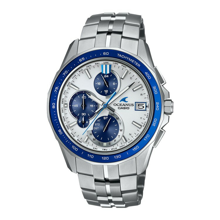 オシアナス 腕時計（メンズ） カシオ CASIO 腕時計 OCW-S7000D-7AJF オシアナス マンタ OCEANUS Manta メンズ Bluetooth搭載 電波ソーラー チタンバンド 多針アナログ メーカー保証3年（国内正規品）（デジタルライフ）