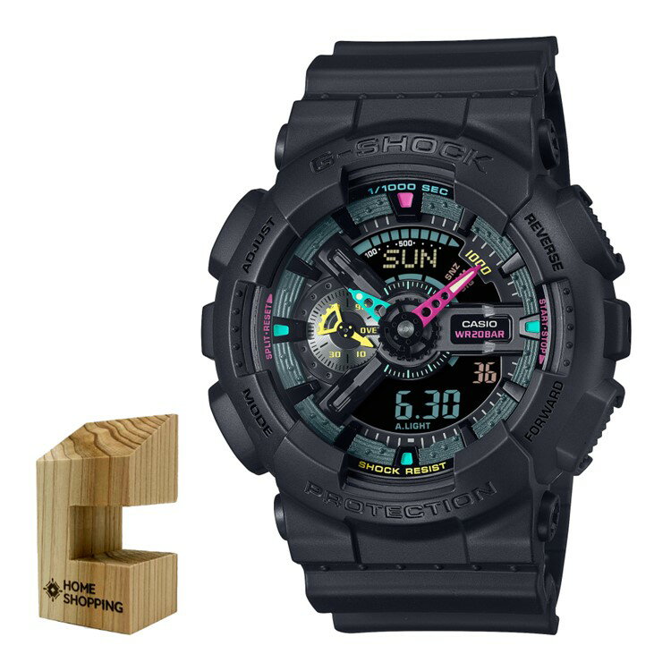 楽天デジタルライフ（木製時計スタンド付）カシオ CASIO 腕時計 GA-110MF-1AJF Gショック G-SHOCK メンズ Mulit Fluorescent Accents 限定モデル クオーツ 樹脂バンド アナデジ メーカー保証1年（国内正規品）（4月新商品）（デジタルライフ）