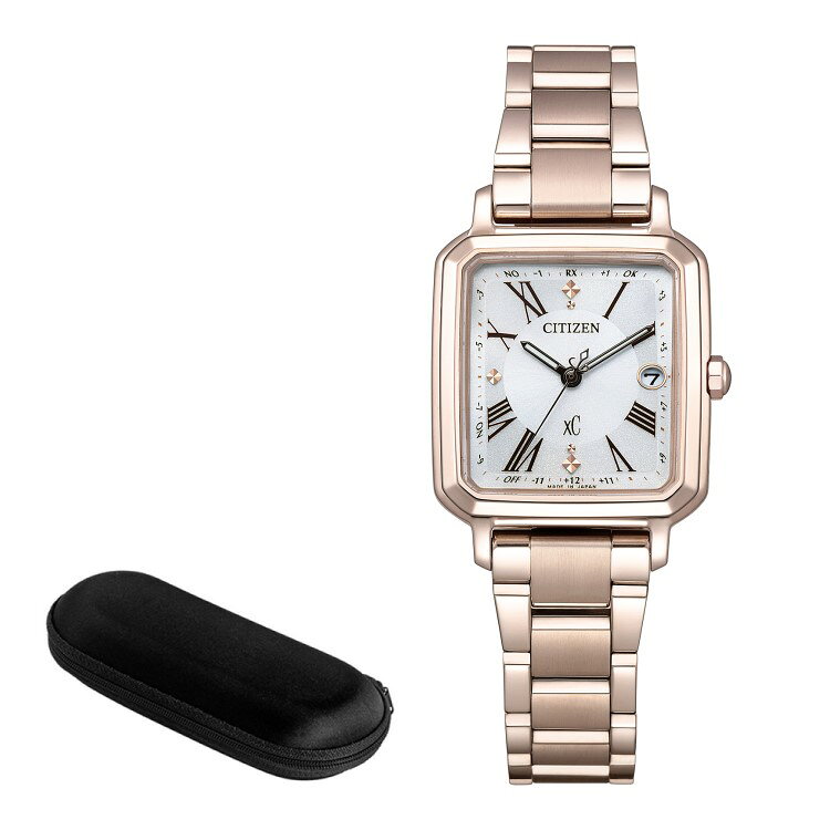 （時計ケース付）シチズン クロスシー CITIZEN xC 腕時計 ES9506-62A レディース hikari collection サクラピンク 替えバンド付き ソーラー電波 チタンバンド アナログ（国内正規品）（デジタルライフ）