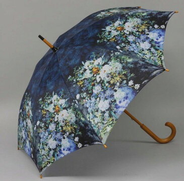 Newジャンプ傘 名画アンブレラ ルノワール 大きな花瓶 傘 雨傘 AU-02208