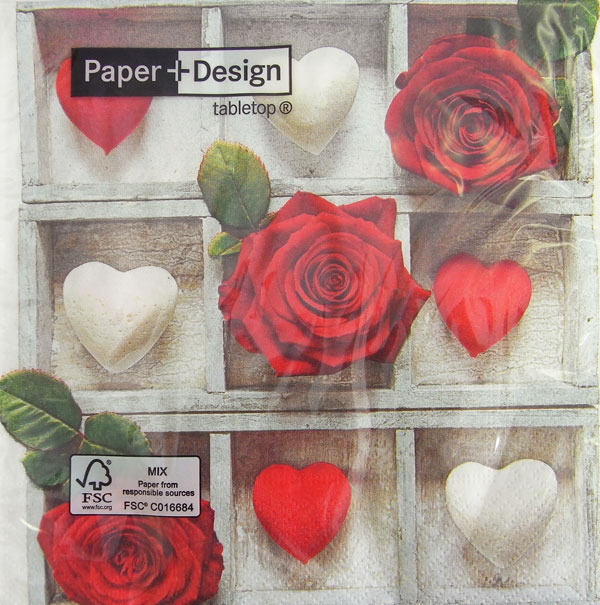 C-222ペーパーナプキン[メール便OK]ランチサイズ　You　are　leved　ランチサイズ3枚入り[paper+design..