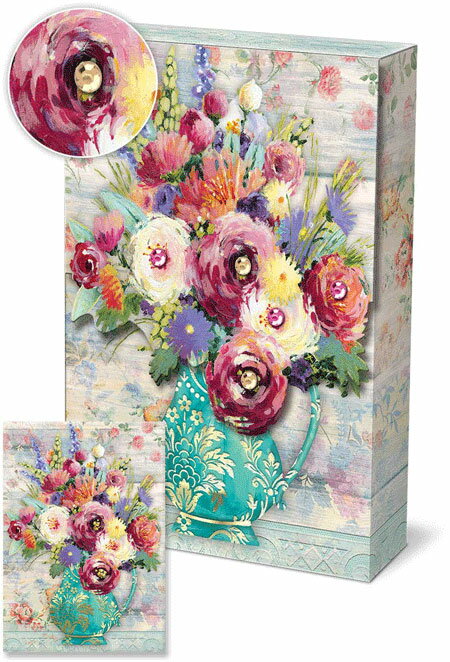 [Punch Studio]ポーチカードセット10枚　Fresh Flowersフレッシュフラワーズシリーズ　パンチスタジオグリーティングカード・メッセージカード
