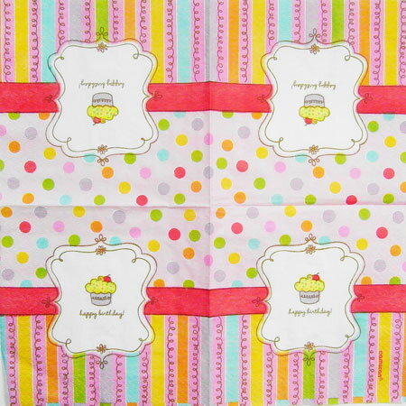 ペーパーナプキン[メール便OK]●カクテルサイズ● SWEET STUFFUSA製1枚入り紙ナプキン・ペーパーナプキン