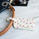 荷物タグ Luggage Tag La Petite Rose dotcomgiftshop レトロ パスケース おしゃれ雑貨 小花柄 ドットコムギフトショップ