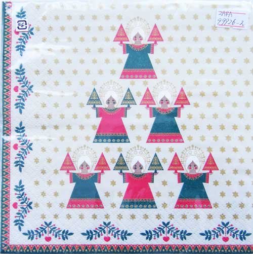 ペーパーナプキン[メール便OK] エンジェルピラミッド2枚入り[ZARA]紙ナプキン