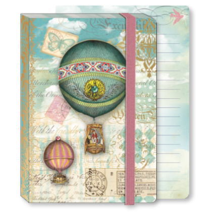 [Punch Studio]ソフトカバージャーナルノート　バルーンラインストーン付パンチスタジオ日記帳・気球