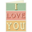 Cavallini&Co バレンタインカード I Love Youカヴァリーニ&コー中無地のカード・アンティークドッグ
