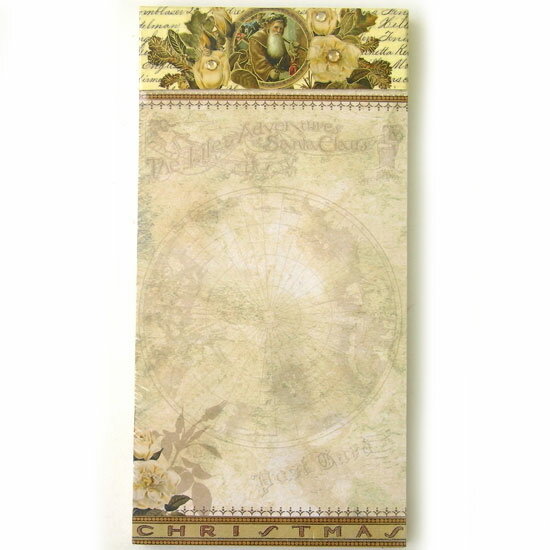 [Punch Studio]マグネットキッチンメモ　Old White Santaクリスマス2010パンチスタジオラインストーン..