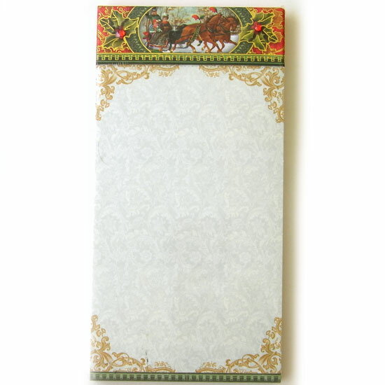 [Punch Studio]マグネットキッチンメモ　スレイライドクリスマス2010パンチスタジオラインストーン付き