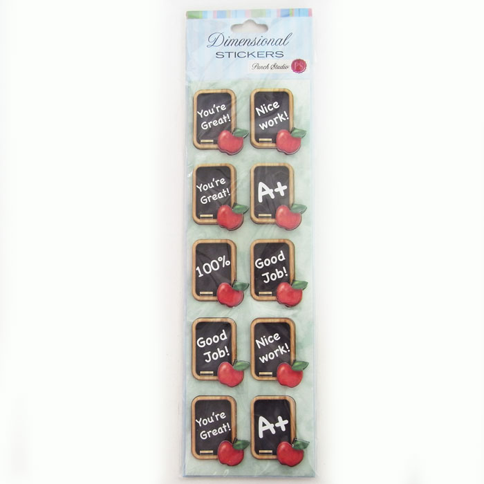 [Punch Studio]3Dステッカー　ブラックボードパンチスタジオキッズ