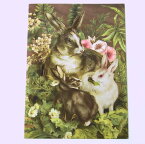 [Punch Studio]イースターグリーティングカード　ウサギの家族パンチスタジオ・イースタートリ・バード・鳥