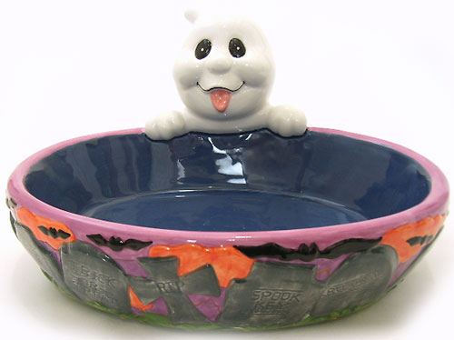 ペットのフードボールにも♪キャンディーディッシュハロウィーンおばけ【RUSS】