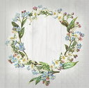 選択 ペーパーナプキン Enjoy the little things Ambiente アンビエンテ 勿忘草 マーガレット 花リース