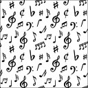 選択 ペーパーナプキン Music notes Ambiente アンビエンテ 音楽 楽譜 音符 ミュージック