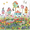 選択 ペーパーナプキンバードハウス Ambiente アンビエンテ ランチサイズ 白地 鳥小屋 小鳥