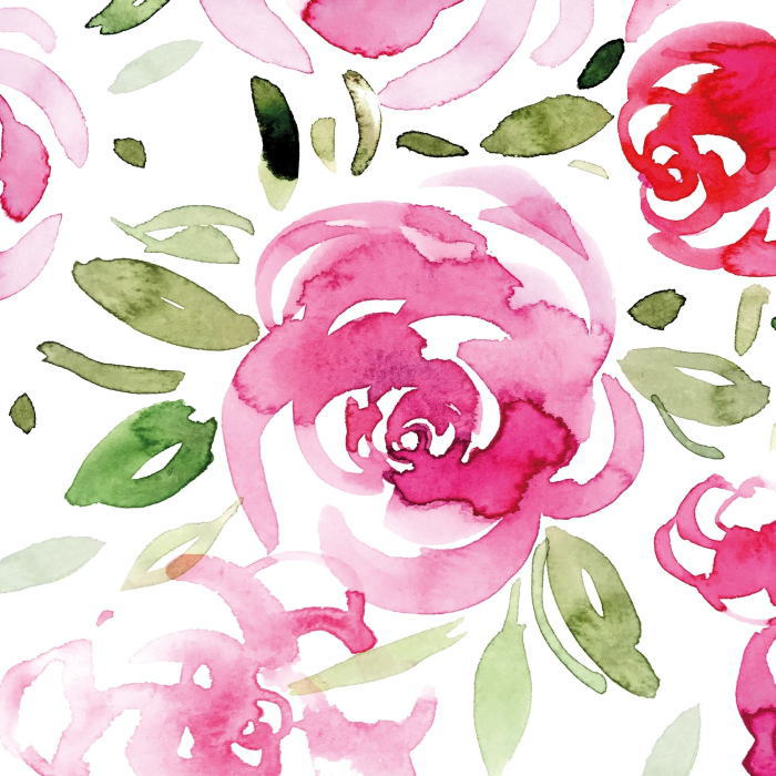 樂天商城 - 選択 ペーパーナプキン 水彩ローズ ppd Paper Products Design ランチサイズ バラ 薔薇