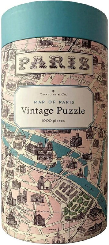 1000ピース ヴィンテージパズル パリマップ Cavallini&Co カヴァリーニ カバリーニ Paris 地図（楽天・KADERIA）