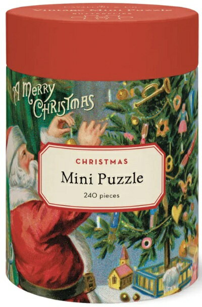240ピース ヴィンテージパズルミニ クリスマス サンタクロース Cavallini&Co カヴァリーニ カバリーニ