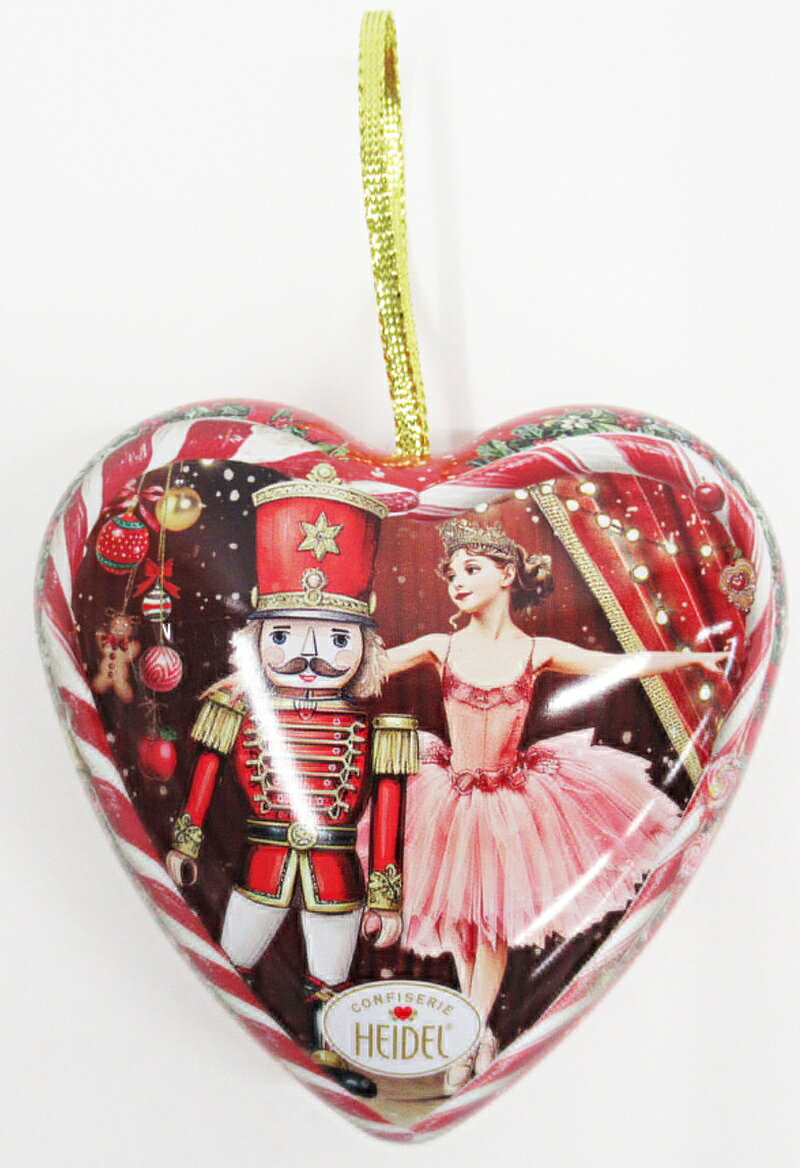 KADERIAのクリスマス・メルヘンオーナメント ハート缶（チョコレート入り） [HEIDEL]ハイデル ドイツ ギフト菓子 クリスマス菓子｜アングル2