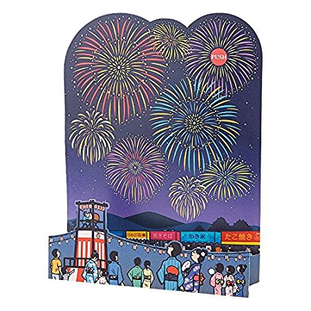 楽天市場 S4263 初夏 暑中見舞い 光と音のカード 花火と夏祭り Sanrio サンリオ ライトメロディカード 曲名 夏は来ぬ立体カード 音付き カード ｋａｄｅｒｉａ