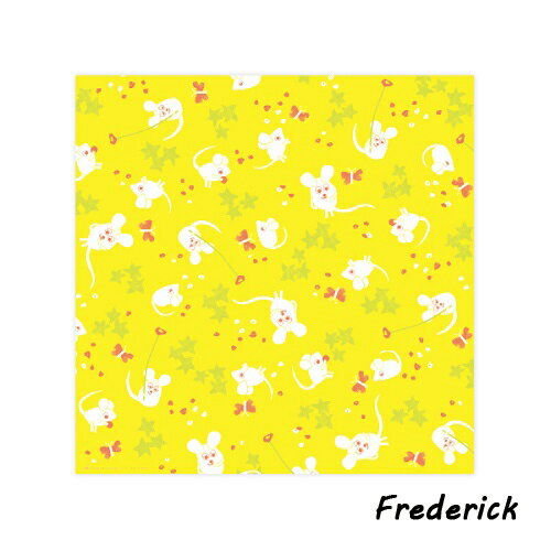 5枚ペーパーナプキン フレデリック　黄色 【cozyca products × Leo Lionni　表現社】レオレオニ・ネズミ・ねずみ・Frederick 2