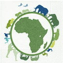 3枚 ペーパーナプキン africa s animals Paper Design ペーパープラスデザイン ランチサイズ アフリカアニマル