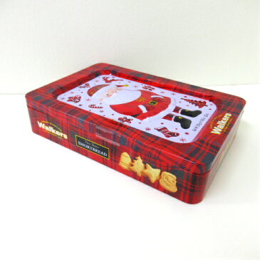 SALE 限定缶入り菓子 ウォーカー サンタフェスティブ缶250g クリスマス限定 Walkers ウォーカービスケット/クッキー