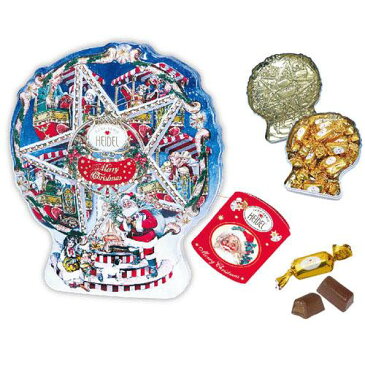 限定 ノスタルジッククリスマス観覧車缶 チョコレート HEIDEL ハイデル・ドイツ・ギフト菓子・クリスマス菓子