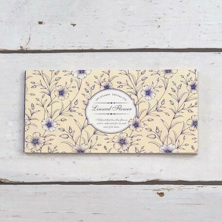 一筆箋　亜麻　LinseedFlower　FRONTIA　フロンティア　一言便箋　2柄18枚合計36シート