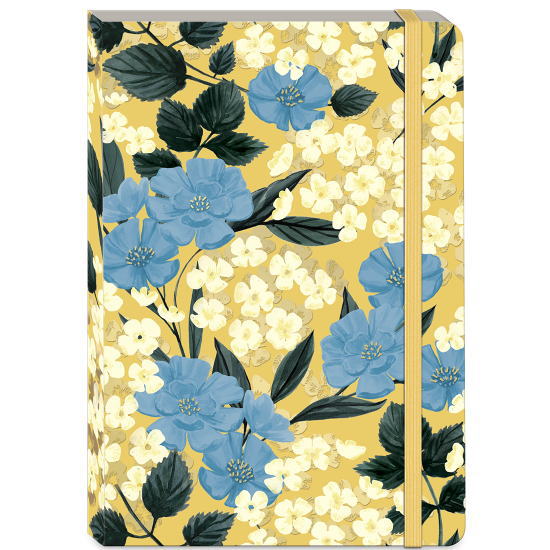 ソフトカバージャーナルノート ゴールドガーデン [Punch Studio]パンチスタジオ ラインストーン付 ゴム..