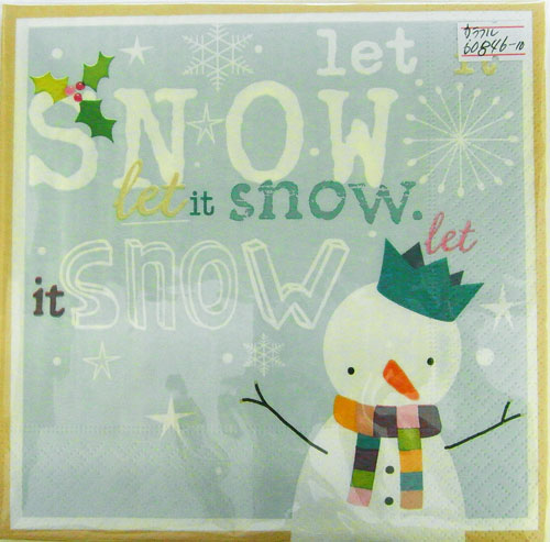 C-282 3枚ペーパーナプキン Let It Snow 