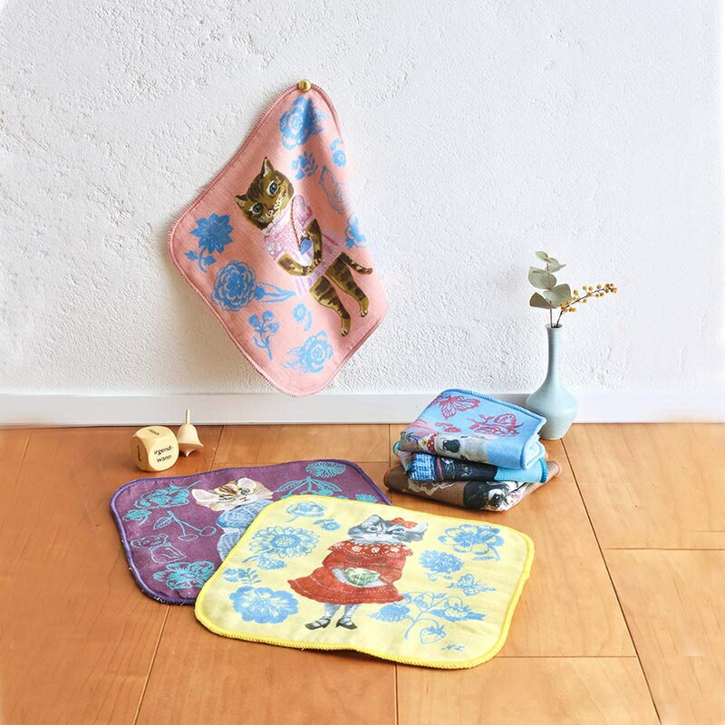 �ߥ˥�����ϥ󥫥����������ϥ󥫥������� �֥롼���� Gauze Hand Towel Blue eye Nathalie Lete �ʥ��꡼��� ��Gauze Hand Towel���������ߥѥ��� 20x20cm �ͤ� ǭ ����ǭ