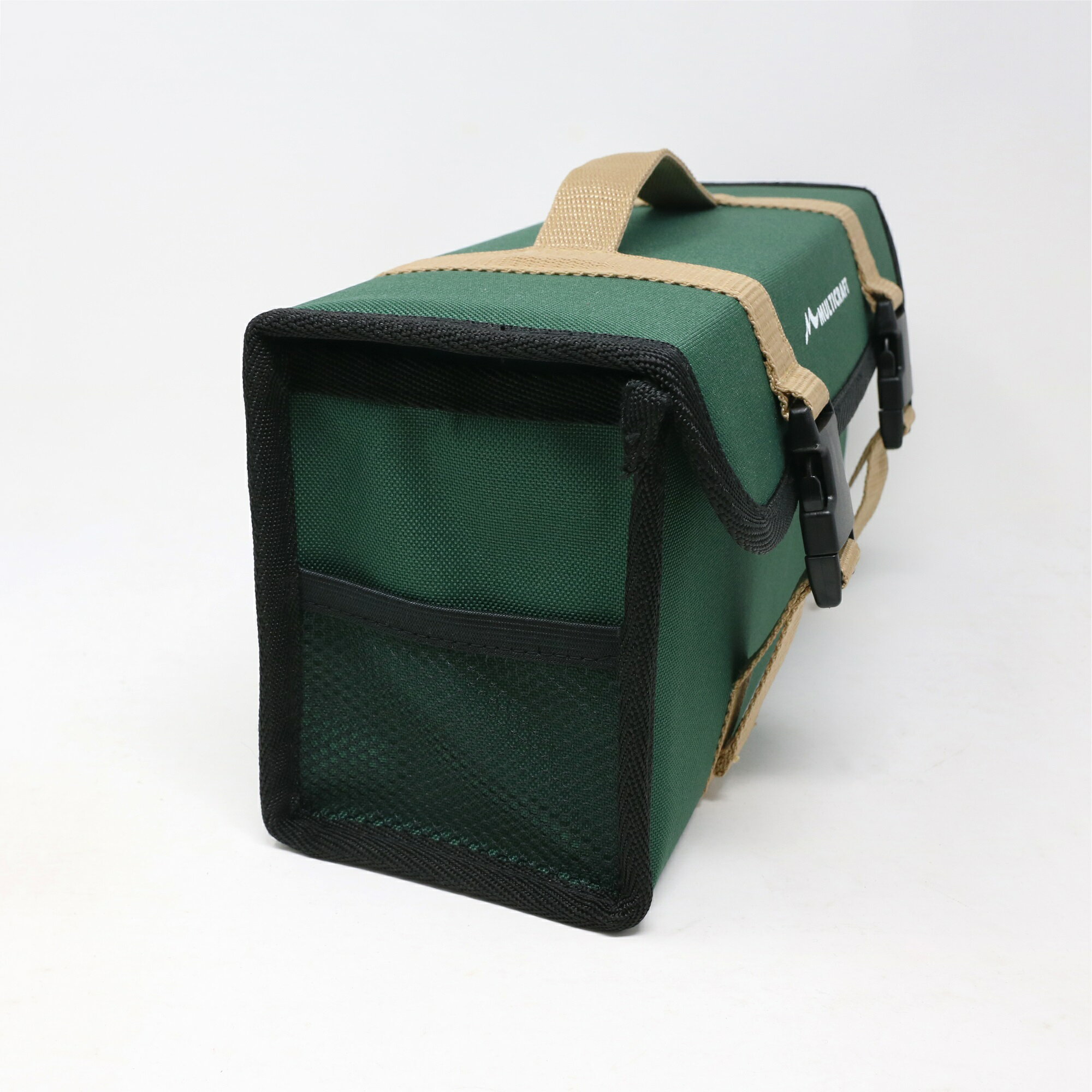MULTICRAFT アウトドア バッグ 幅350×奥行110×高さ150mm 【 送料無料 あす楽 アウトドア キャンプ テント ペグケース 収納 持ち運び 便利 汎用ケース バッグ グリーン 】通販格安セール情報 楽天 通販