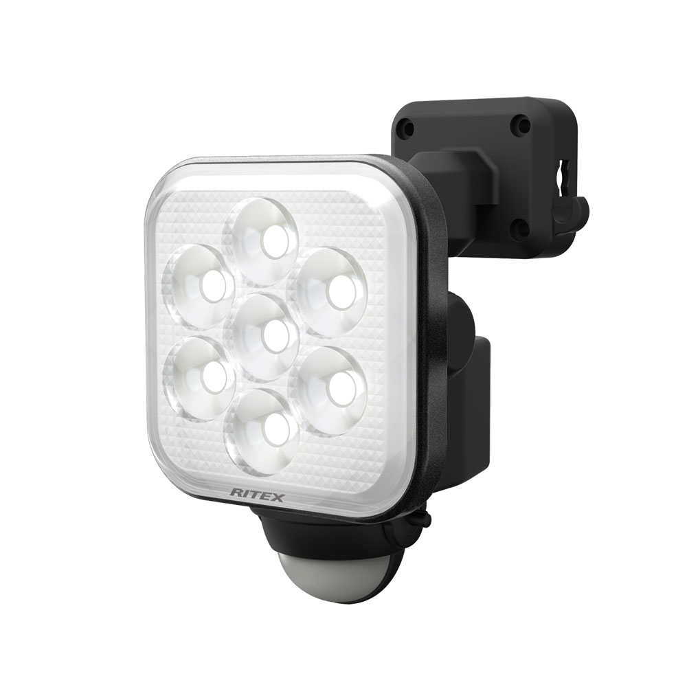 ムサシ RITEX コンセント式 11W×1灯 フリーアーム式 LED センサーライト LED-AC1011 【 人感センサーライト 屋外 防犯ライト 防犯グッズ セキュリティ 照明 玄関 車庫 エクステリア ライテックス MUSASHI 】