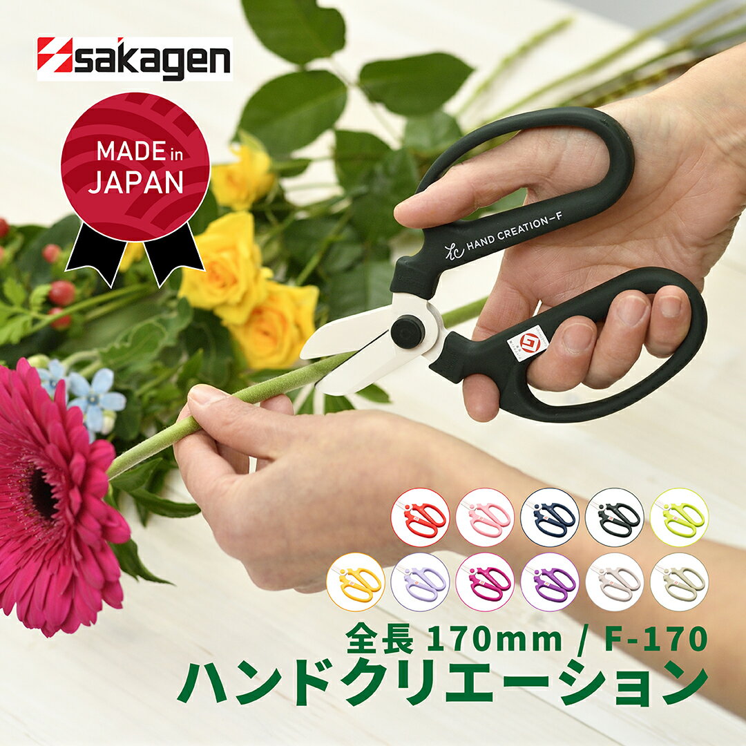 \50名様限定クーポン配布中/【LINE登録300円OFFクーポン】【 メール便 ラッピング可】 剪定ばさみ 坂源 花鋏 ハンドクリエーション F170 花鋏 ...