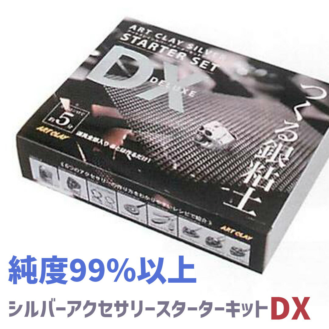 【10％OFF】【あす楽/ラッピング可】 アートクレイシルバー スターターセットDX 【 送料無料 純銀粘土 銀粘土 初心者…