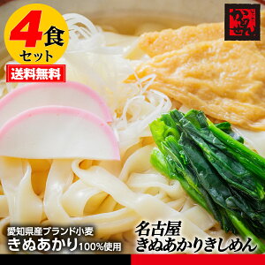 【送料無料&税込】お試し4食お徳用!! 名古屋きぬあかりきしめん お試し4食・名古屋コーチン黄金スープ付 ポイント消化 ギフト かどせん 食品 特産品 訳あり