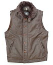 KADOYA DECK CREW VEST / ブラウン カドヤ公式 楽天市場店