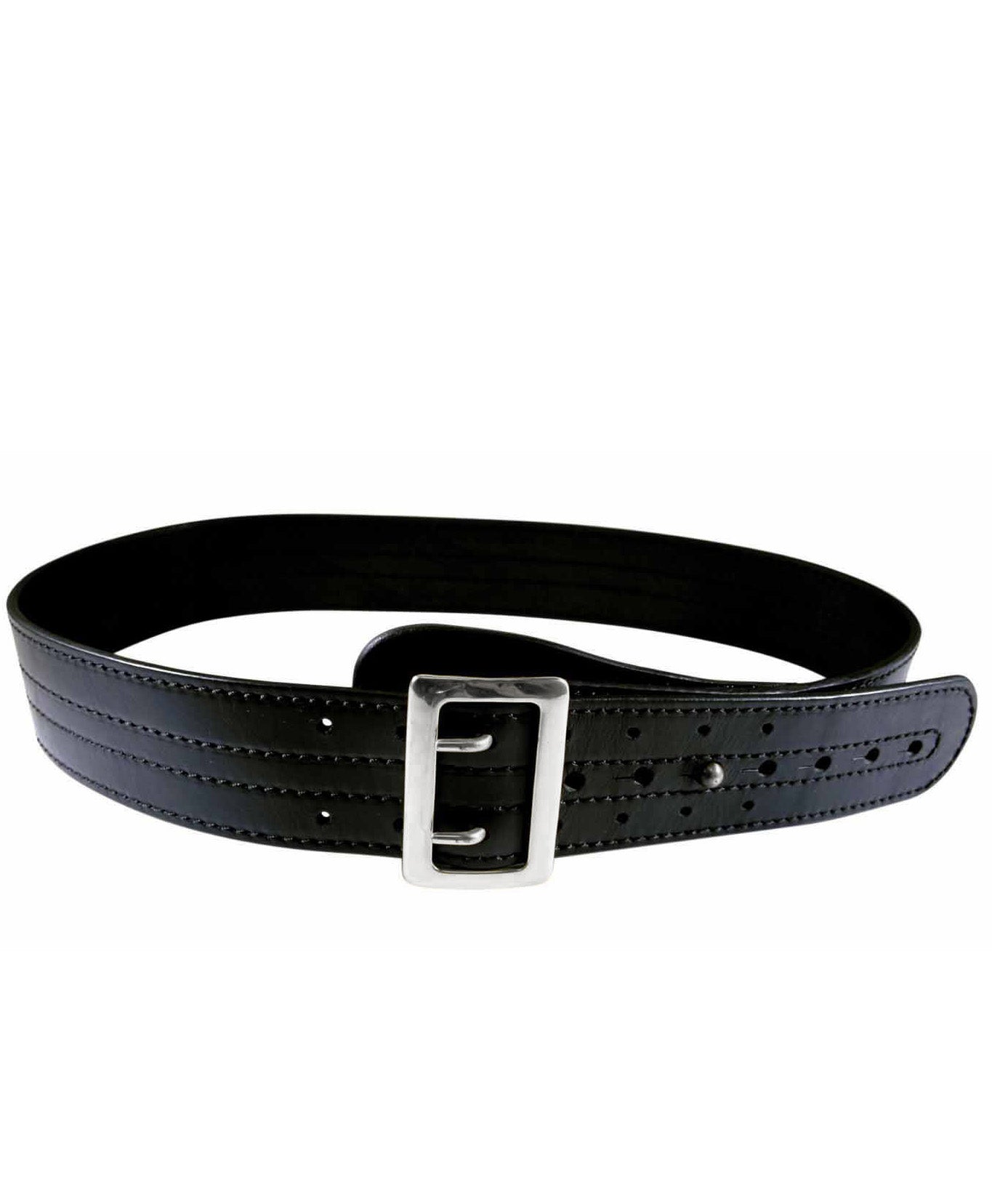 KADOYA POLICE BELT / ブラック/シルバー カドヤ公式 楽天市場店
