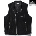 KADOYA LEATHER RIDERS VEST / スウェードブラック カドヤ公式 楽天市場店