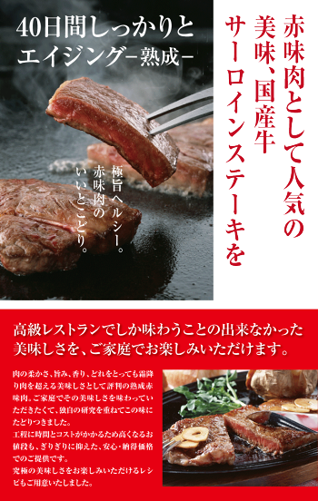 〈ドライエイジング〉サーロインステーキ(A-GRADE)300g【あす楽対応】【ポイント10倍】【RCP】【楽ギフ_のし】【国産牛】【ドライエイジング】【40日熟成肉】【BBQ】【Aグレード商品】P27Mar15