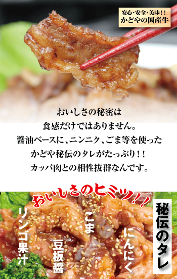国産牛カッパ味付け焼肉用250g【】【RCP】【楽ギフ_のし】10P01Jun14