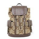 グッチ GUCCI ジャンボGG バックパック キャメル&エボニー 6...(4)