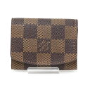 ルイヴィトン LOUIS VUITTON カフスケース ダミエ・エベヌ アクセサリーケース 出張 旅行【中古】