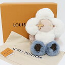 ルイ ヴィトン LOUIS VUITTON ドゥドゥ・ヴィヴィエンヌ ぬいぐるみ モノグラム・フラワー GI0445 ホワイト ピンク ブルー 未使用品