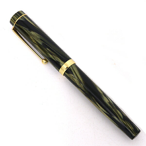Rakuten - ロイタワー ROY TOWER ビスコンティ VISCONTI 万年筆 フィレンツェ FIRENZE グリーン系 マーブル模様 【中古】Aランク